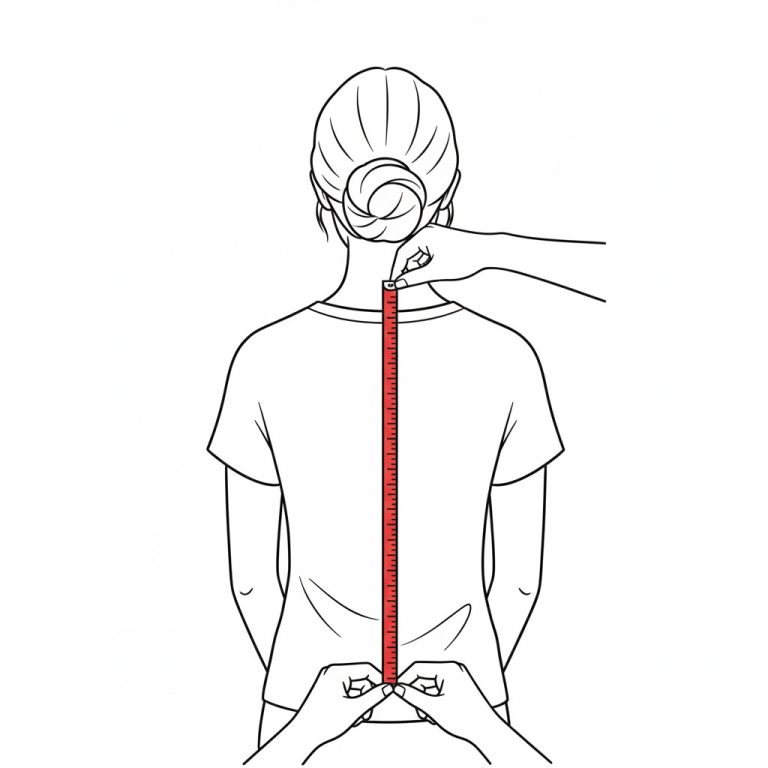 longueur du dos femme