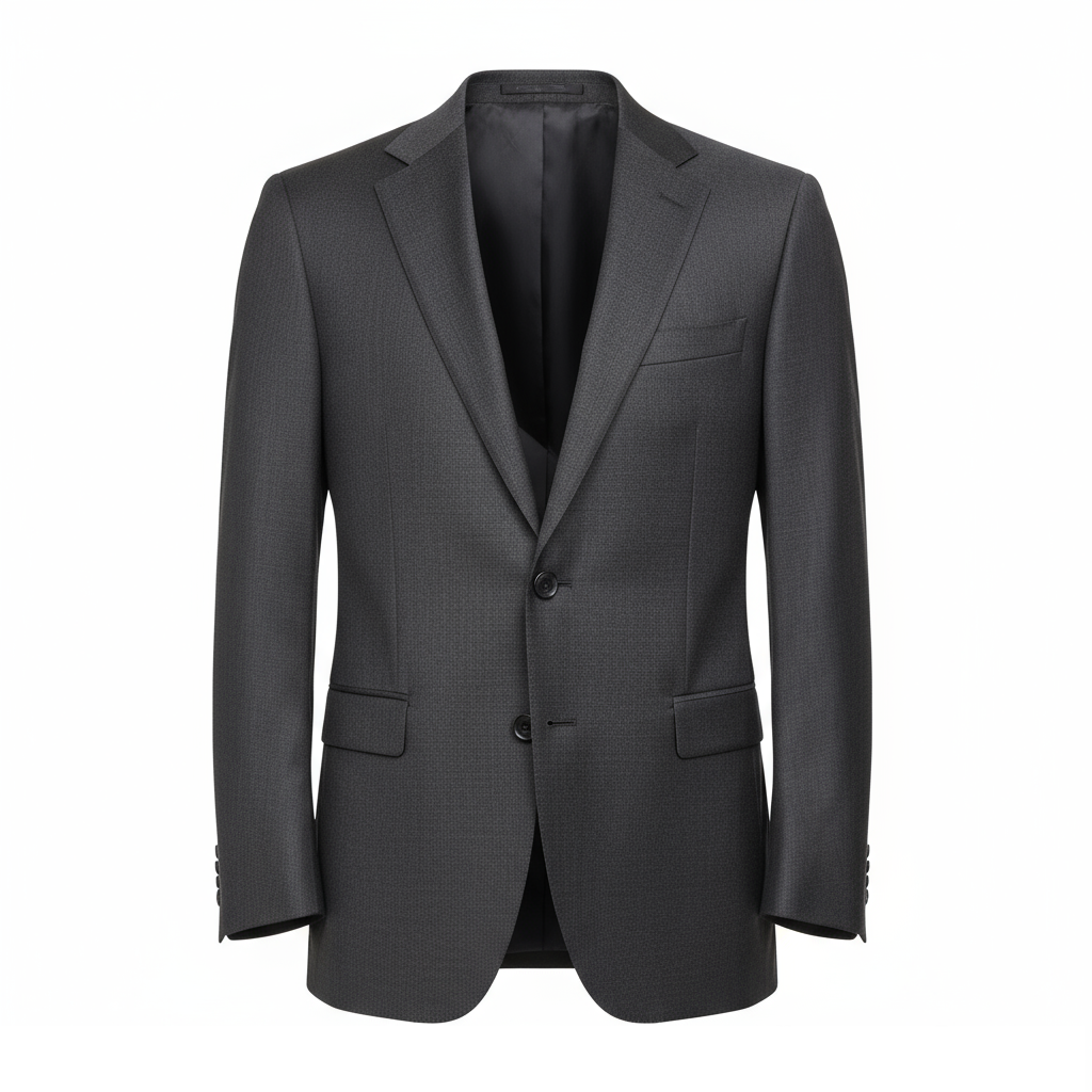 Veste blazer homme semi-entoilée sur mesure noire