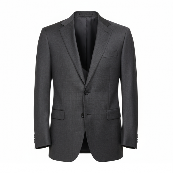 Veste blazer homme semi-entoilée sur mesure noire