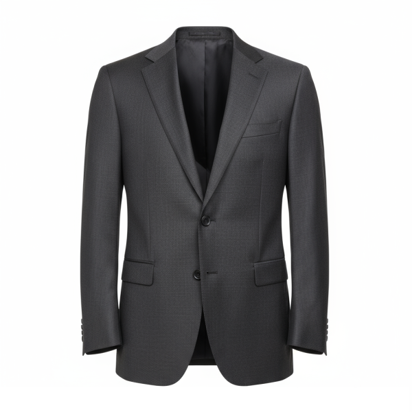 Veste blazer homme semi-entoilée sur mesure noire